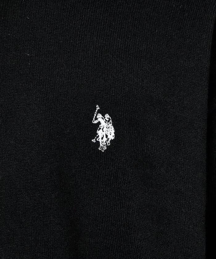 U.S. POLO ASSN. × PUBLUX / 單點刺繡亨利領針織衫（日本聯名限定）