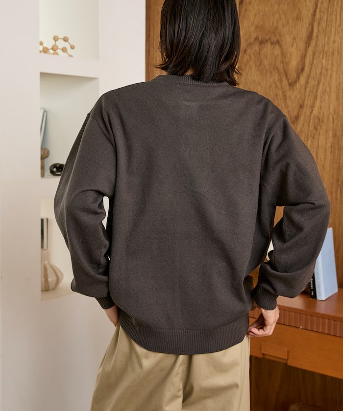 U.S. POLO ASSN. × PUBLUX / 單點刺繡亨利領針織衫（日本聯名限定）