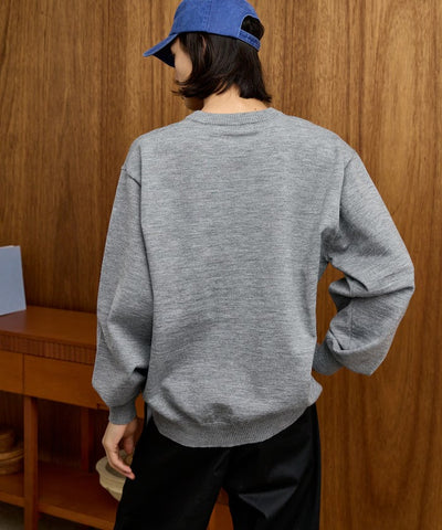 U.S. POLO ASSN. × PUBLUX / 單點刺繡亨利領針織衫（日本聯名限定）