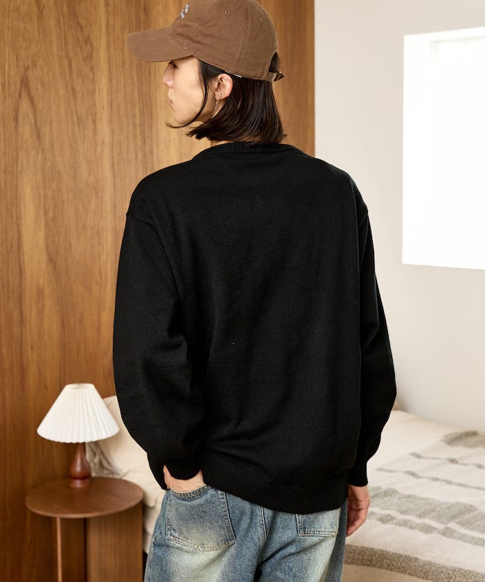 U.S. POLO ASSN. × PUBLUX / 刺繡V領針織衫（日本聯名限定）