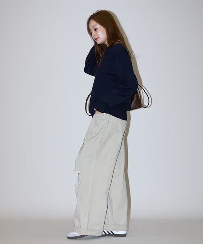 U.S. POLO ASSN. × PUBLUX / 刺繡V領針織衫（日本聯名限定）