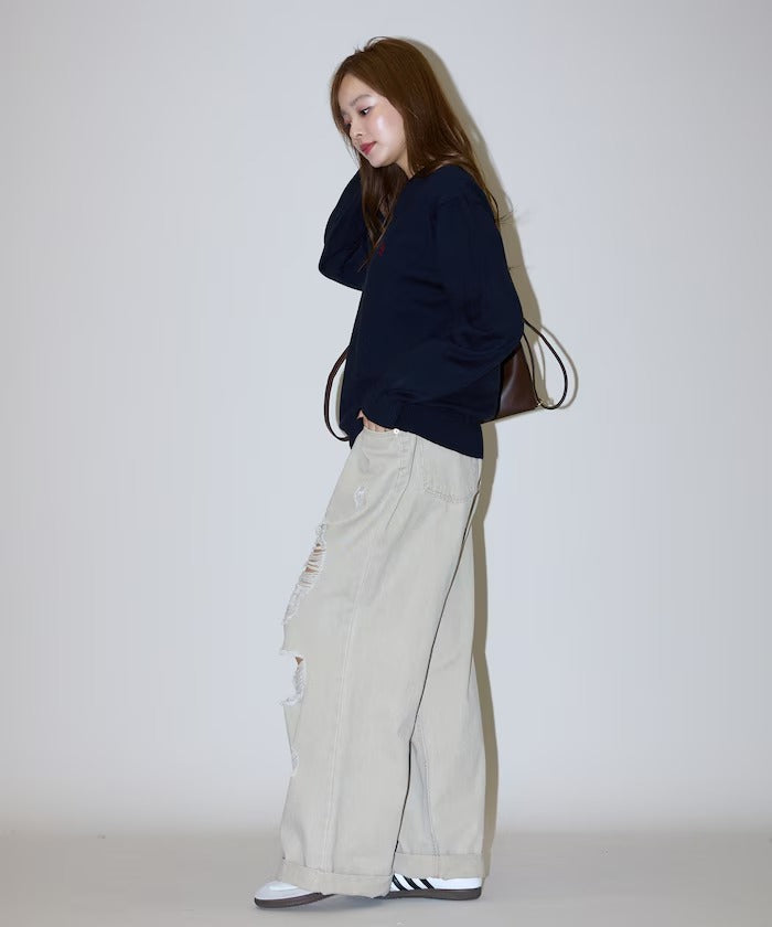 U.S. POLO ASSN. × PUBLUX / 刺繡V領針織衫（日本聯名限定）