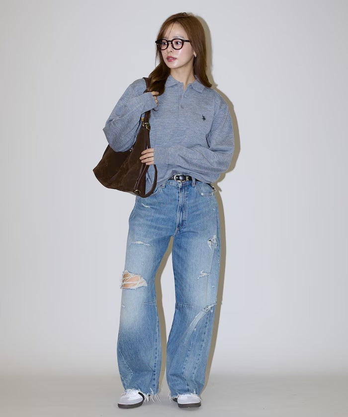 U.S. POLO ASSN. × PUBLUX / 刺繡Polo領針織衫（日本聯名限定）