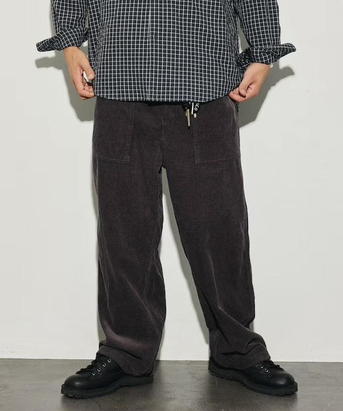 HINSON × FREAK'S STORE／寬版直筒燈芯絨工作褲（日本聯名限定）
