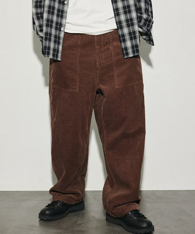 HINSON × FREAK'S STORE／寬版直筒燈芯絨工作褲（日本聯名限定）