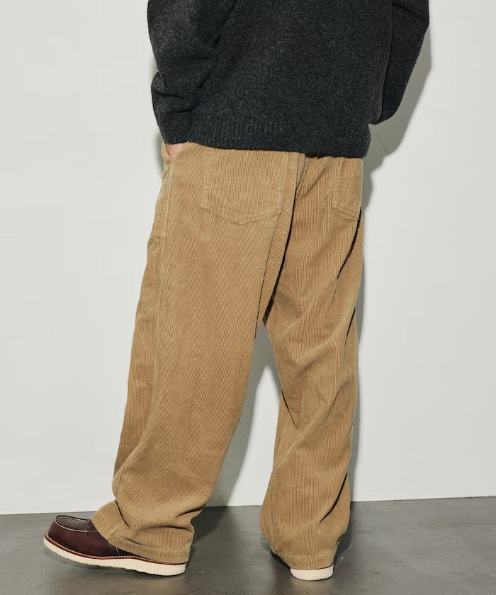 HINSON × FREAK'S STORE／寬版直筒燈芯絨工作褲（日本聯名限定）