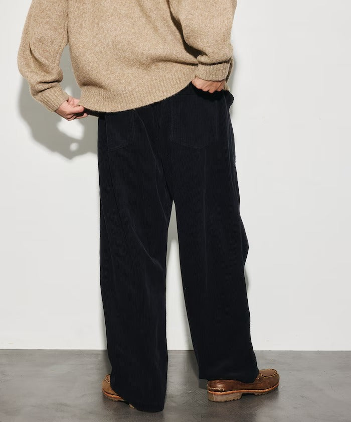 HINSON × FREAK'S STORE／寬版直筒燈芯絨工作褲（日本聯名限定）