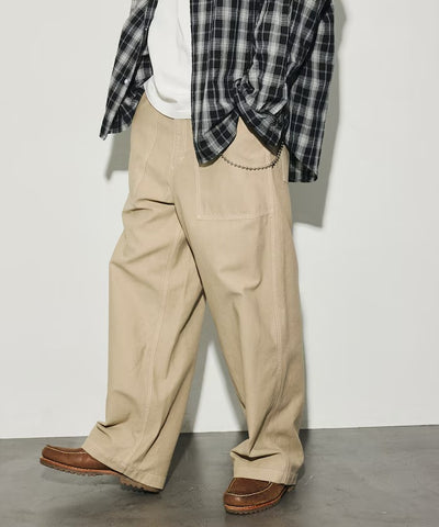 HINSON × FREAK'S STORE／寬版直筒工作褲（日本聯名限定）