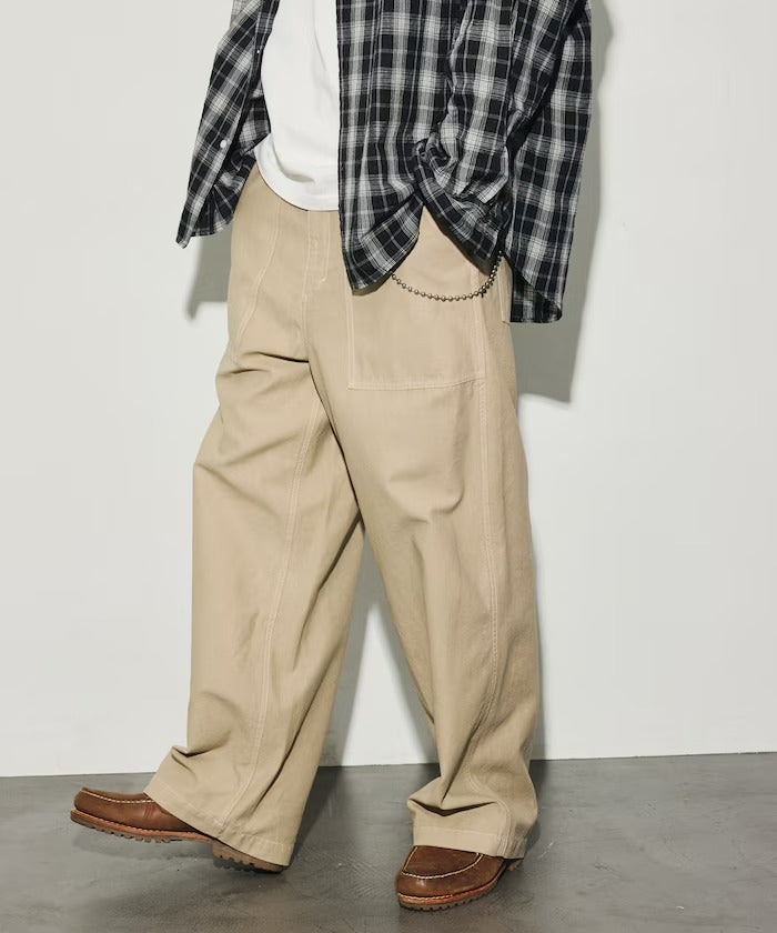 HINSON × FREAK'S STORE／寬版直筒工作褲（日本聯名限定）
