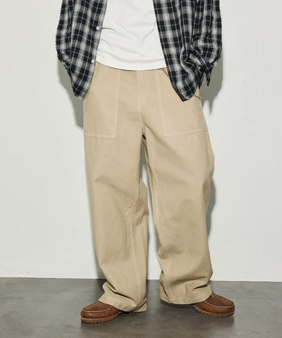 HINSON × FREAK'S STORE／寬版直筒工作褲（日本聯名限定）