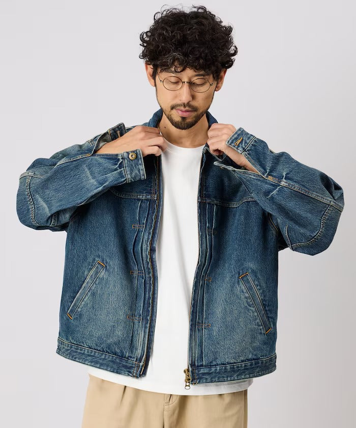 FREAK'S STORE / 拉鍊牛仔工裝外套