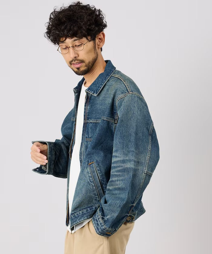 FREAK'S STORE / 拉鍊牛仔工裝外套