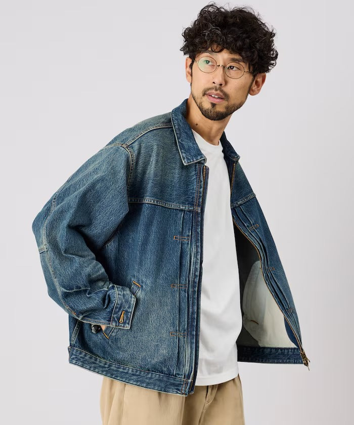 FREAK'S STORE / 拉鍊牛仔工裝外套