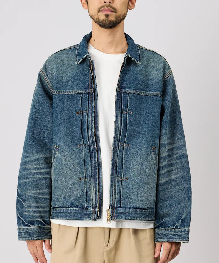 FREAK'S STORE / 拉鍊牛仔工裝外套