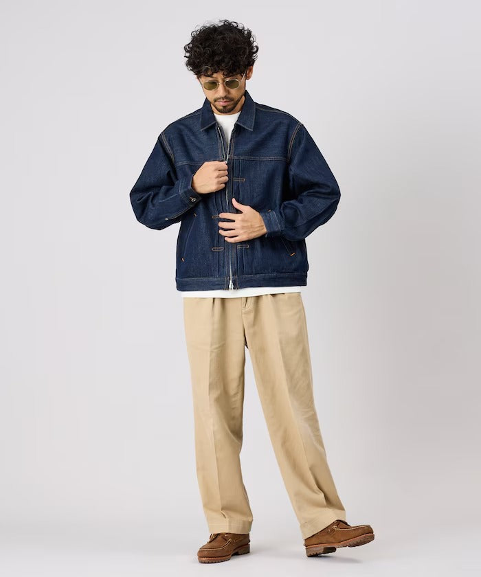 FREAK'S STORE / 拉鍊牛仔工裝外套