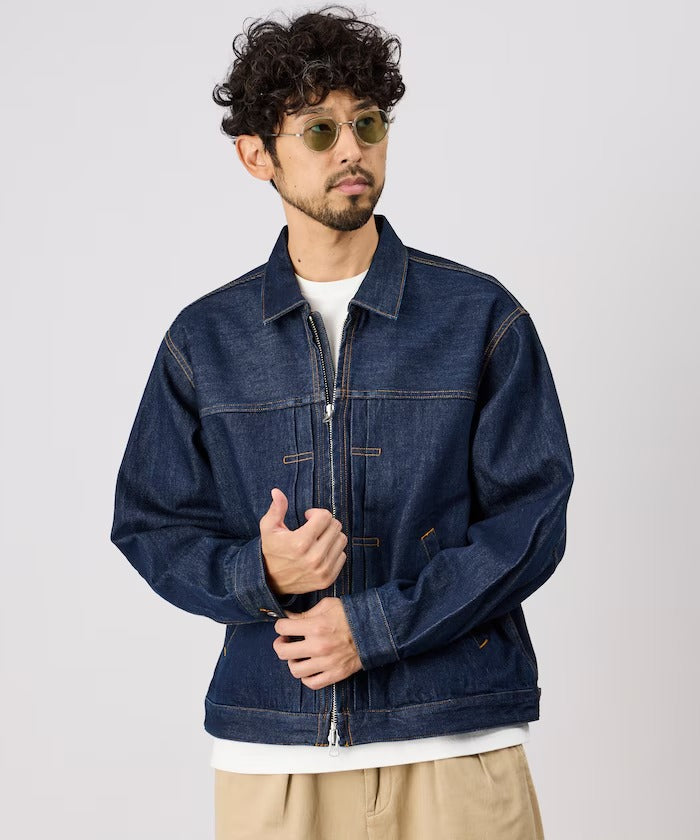 FREAK'S STORE / 拉鍊牛仔工裝外套