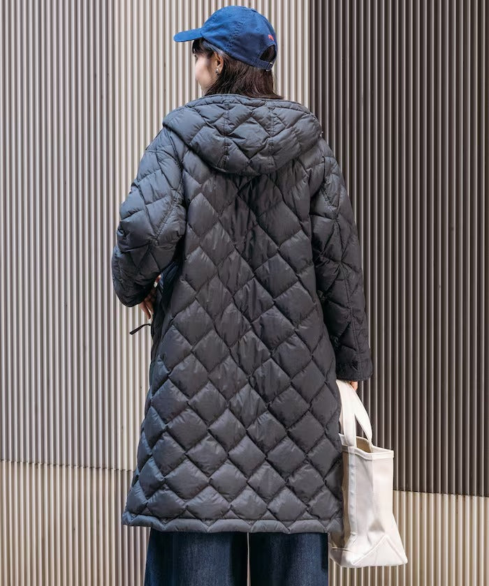 NANGA × FREAK'S STORE／女裝 絎縫連帽長版羽絨大衣外套（日本聯名限定）
