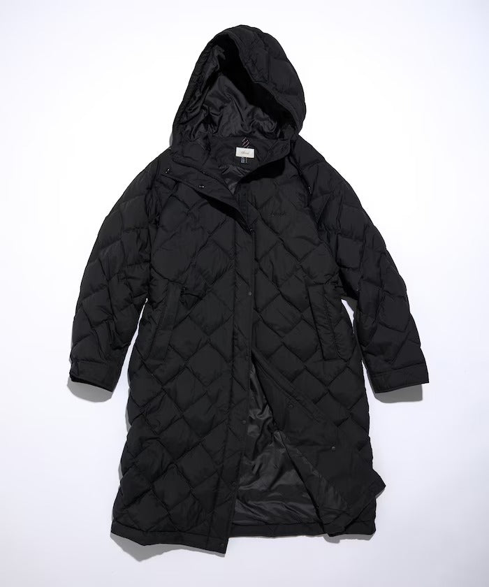 NANGA × FREAK'S STORE／女裝 絎縫連帽長版羽絨大衣外套（日本聯名限定）