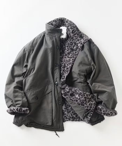 FREAK'S STORE / 雙面穿刷毛豹紋外套