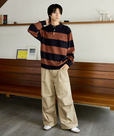 U.S. POLO ASSN. × PUBLUX / 刺繡Polo領針織衫（日本聯名限定）