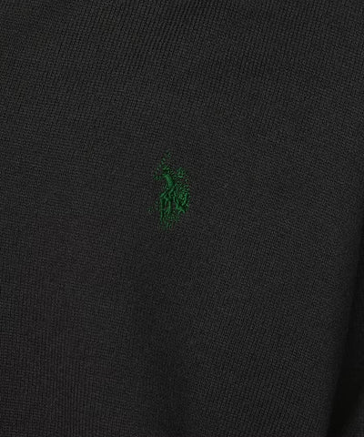 U.S. POLO ASSN. × PUBLUX / 刺繡半拉鍊針織衫（日本聯名限定）