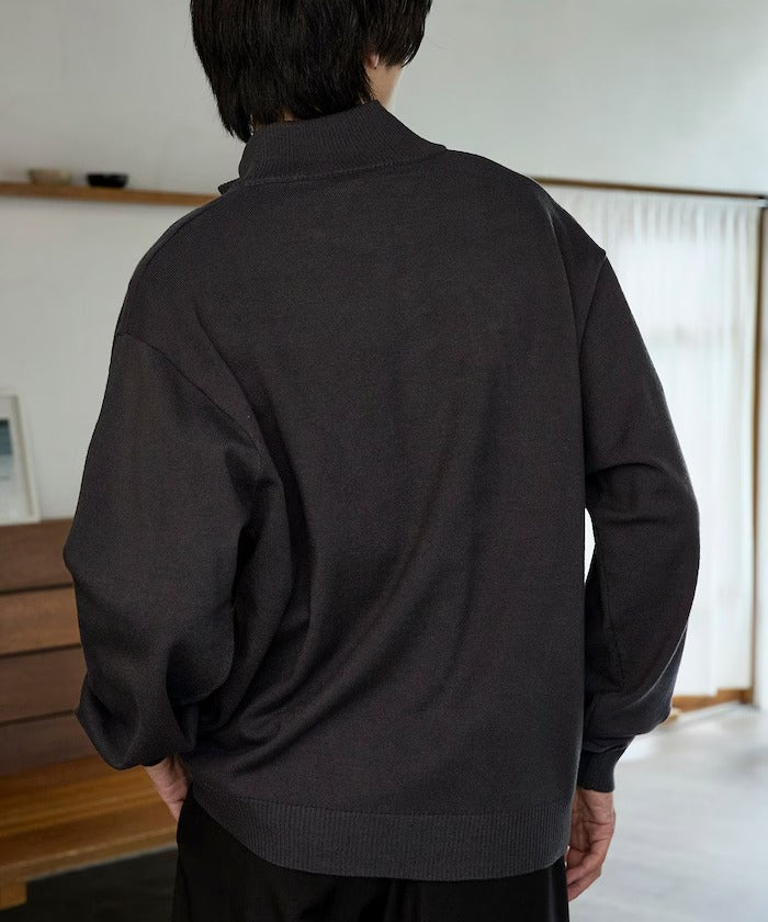 U.S. POLO ASSN. × PUBLUX / 刺繡半拉鍊針織衫（日本聯名限定）