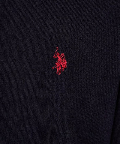 U.S. POLO ASSN. × PUBLUX / 刺繡半拉鍊針織衫（日本聯名限定）