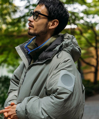 NANGA × FREAK'S STORE／男裝 連帽鋪棉 羽絨外套（日本聯名限定）