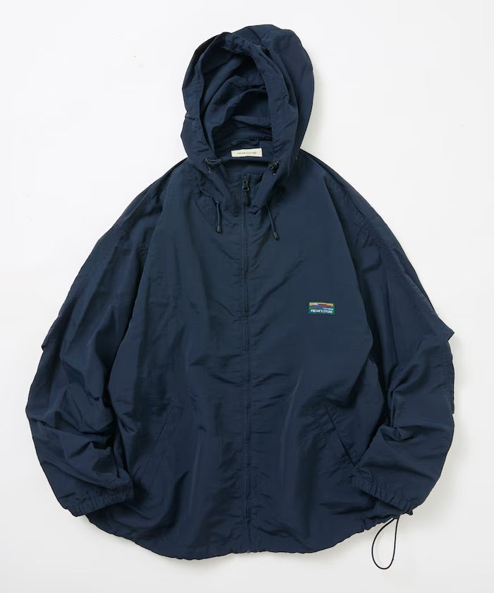 FREAK'S STORE / 撥水尼龍連帽風衣外套（抽繩下擺）