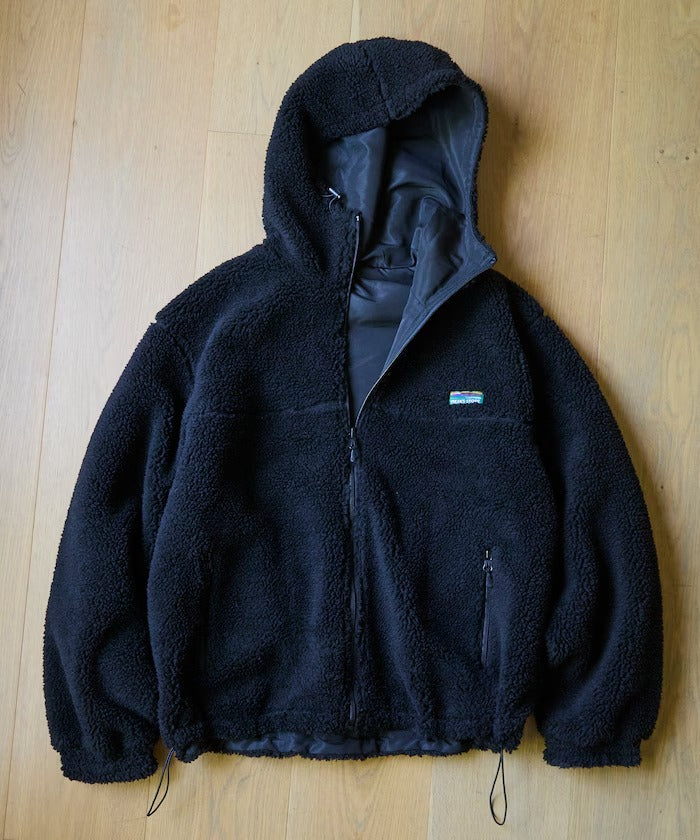 FREAK'S STORE / 雙面穿鋪毛連帽外套（一點式織標）