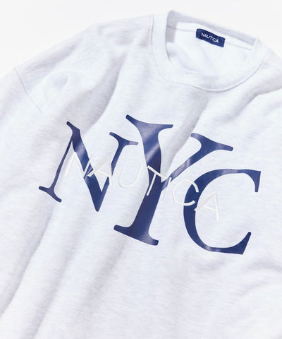 NAUTICA / NYC 印花刺繡圓領厚棉 圓領衫