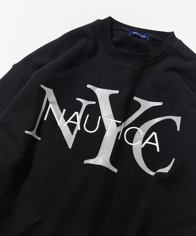 NAUTICA / NYC 印花刺繡圓領厚棉 圓領衫