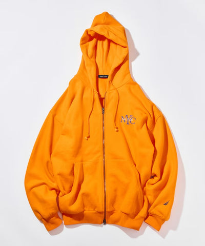 NAUTICA / NYC印花刺繡連帽拉鍊外套