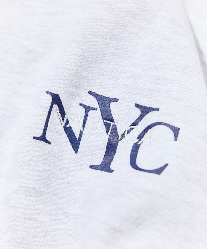 NAUTICA / NYC印花刺繡連帽拉鍊外套