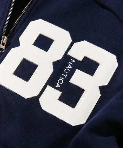 NAUTICA / 寬鬆刺繡貼布LOGO拉鍊 連帽外套