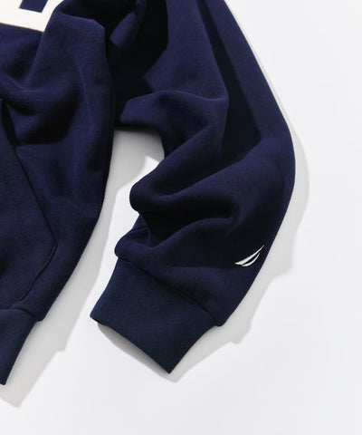NAUTICA / 寬鬆刺繡貼布LOGO拉鍊 連帽外套