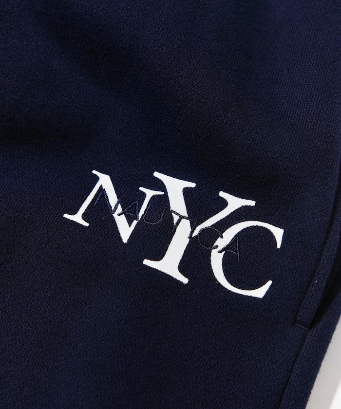 NAUTICA / NYC刺繡刷毛運動長褲