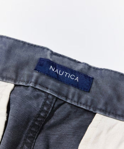 NAUTICA / 寬版水洗褪色雙膝工作褲