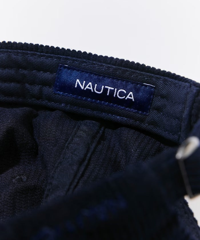 NAUTICA / 旗幟標誌刺繡燈芯絨棒球帽