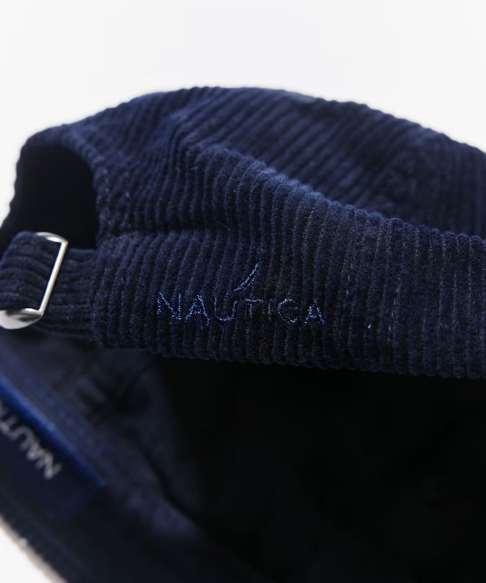 NAUTICA / 旗幟標誌刺繡燈芯絨棒球帽
