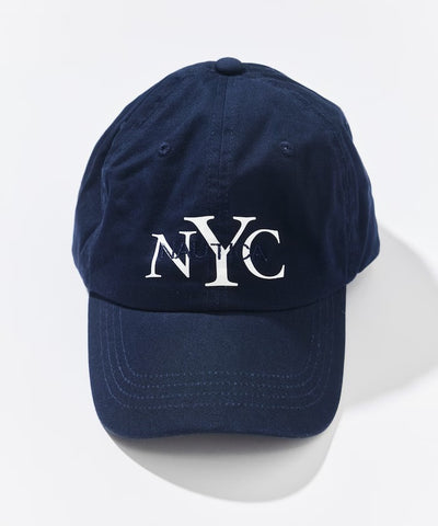 NAUTICA / NYC刺繡標誌斜紋棒球帽