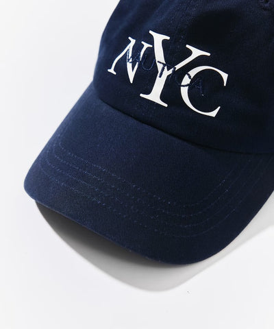 NAUTICA / NYC刺繡標誌斜紋棒球帽