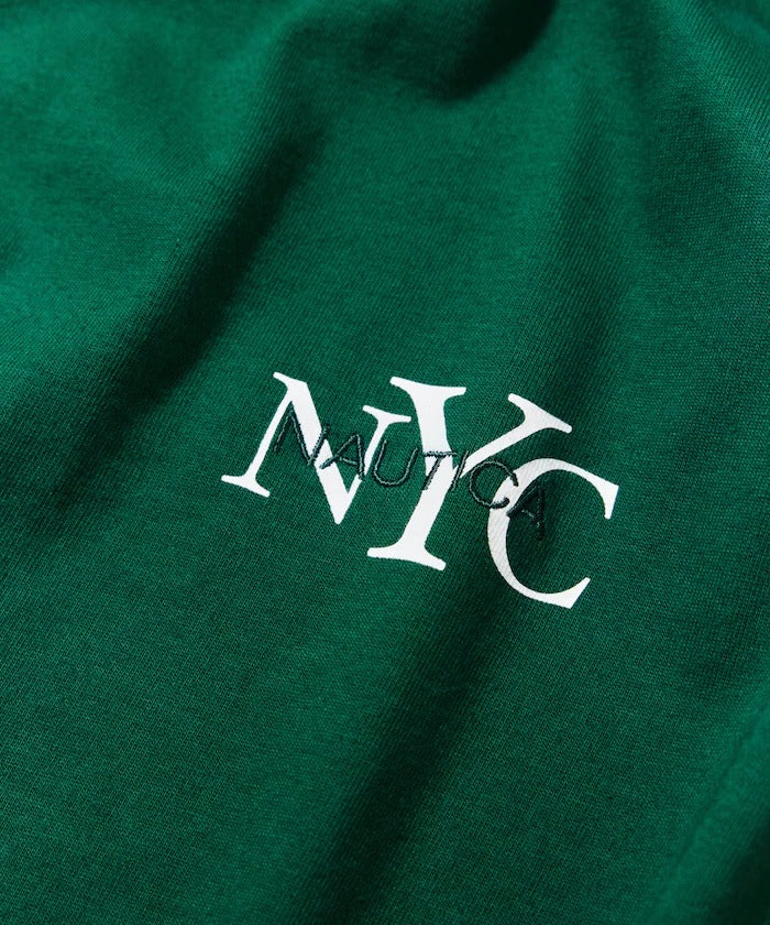 NAUTICA / NYC 印花刺繡圓領T恤