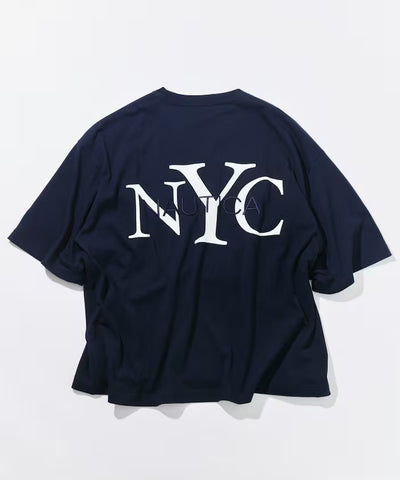 NAUTICA / NYC 印花刺繡圓領T恤