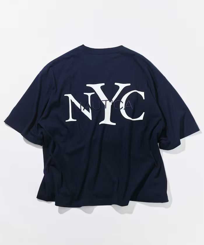 NAUTICA / NYC 印花刺繡圓領T恤