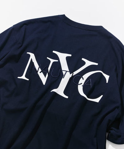 NAUTICA / NYC 印花刺繡圓領T恤