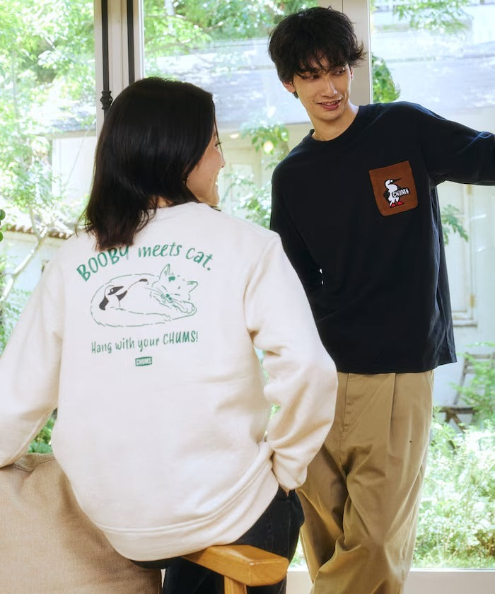 CHUMS × FREAK'S STORE／針織拼接口袋長袖T恤（日本聯名限定）