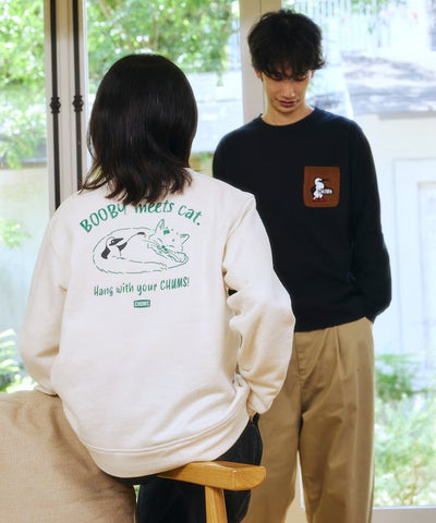 CHUMS × FREAK'S STORE／貓咪大嘴鳥圓領衫（日本聯名限定）