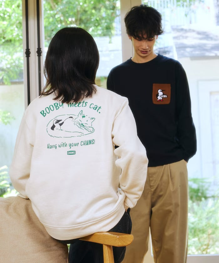 CHUMS × FREAK'S STORE／貓咪大嘴鳥圓領衫（日本聯名限定）