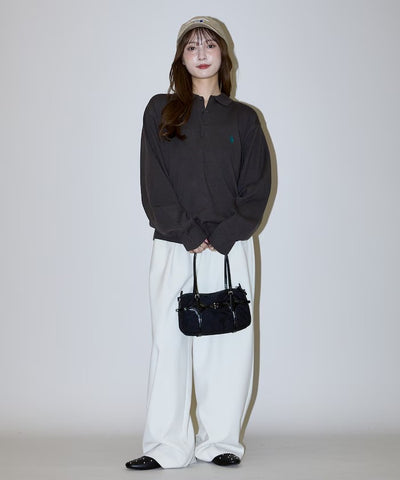 U.S. POLO ASSN. × PUBLUX / 刺繡Polo領針織衫（日本聯名限定）